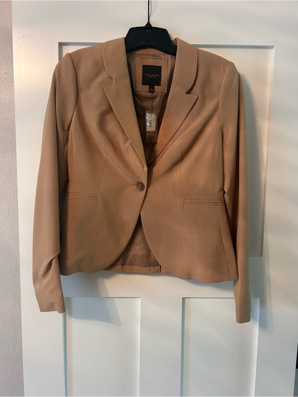 The Limited Camel Single-Button Blazer
